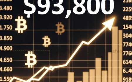 Bitcoin sürətlə bahalaşaraq 93800 dollara çatdı
